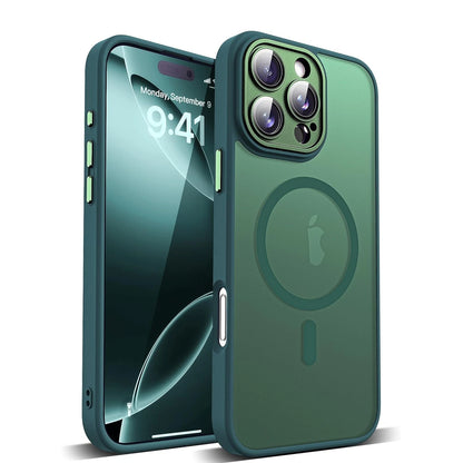 Shockproof iPhone Case with Sliding Lens Cover for iPhone 16 15 14 Pro Max - Includes 2 Screen Protectors