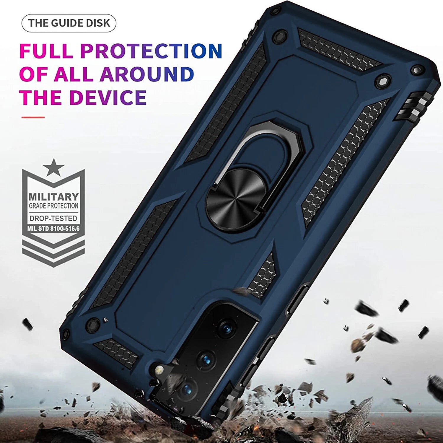 For Samsung Galaxy S21 Case /S21 Ultra/FE Phone Cover + Tempered Glass Screen
