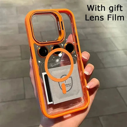 For iPhone 17 Air 16 Pro Max 15 14 13 12 11 Shockproof Mag Safe Case Camera Lens