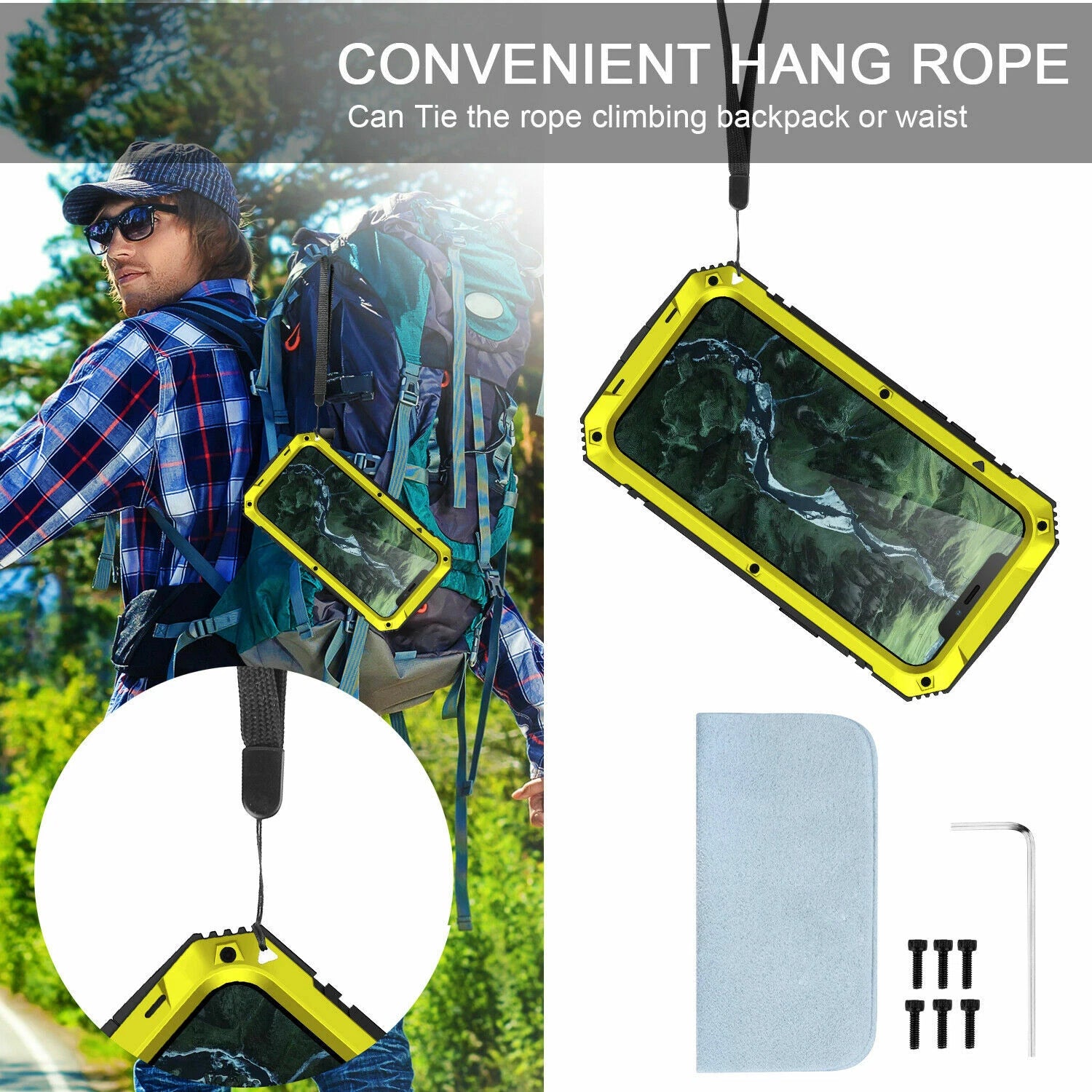 Heavy Duty Armor Metal Screen Glass Stand Case for iPhone 17 Pro Max 16 15 14 13