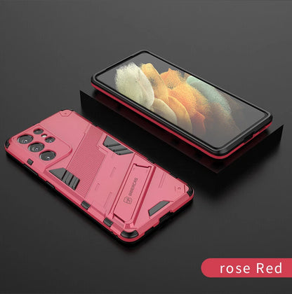 Shockproof Rubber Stand Hybrid Case Cover for Samsung S23 FE S25/S22+/S24 Ultra