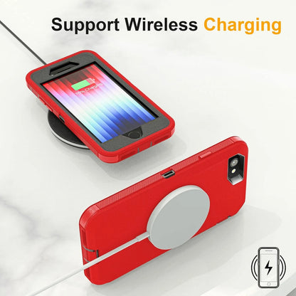 For iPhone SE Case /8/7 Plus/6S Phone Cover Shockproof Heavy Duty + Screen Glass