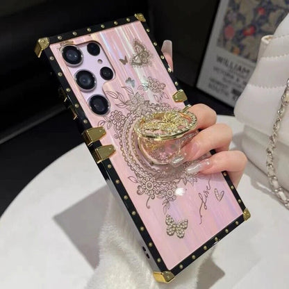 Women's Luxury Phone Case Shockproof Cover For Samsung Galaxy S25 S24 S23 S22