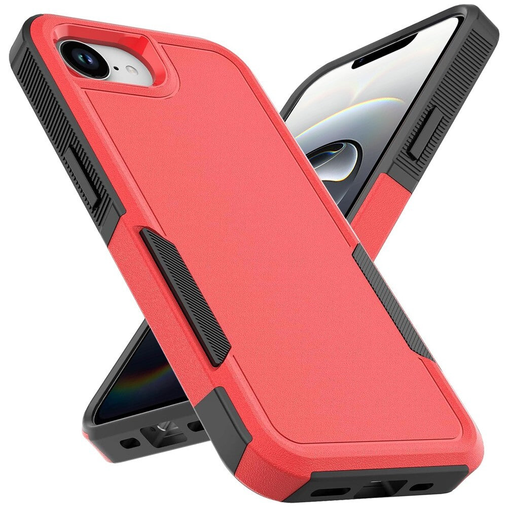 For Apple iPhone 16e Phone Case Heavy-Duty Tough Dual Layer Cover+Tempered Glass