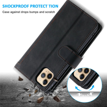 Zipper Leather Wallet Case For iPhone 16 15 17 Pro Max 14 13 12 11 Flip Cover