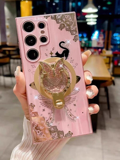 Women's Luxury Phone Case Shockproof Cover For Samsung Galaxy S25 S24 S23 S22