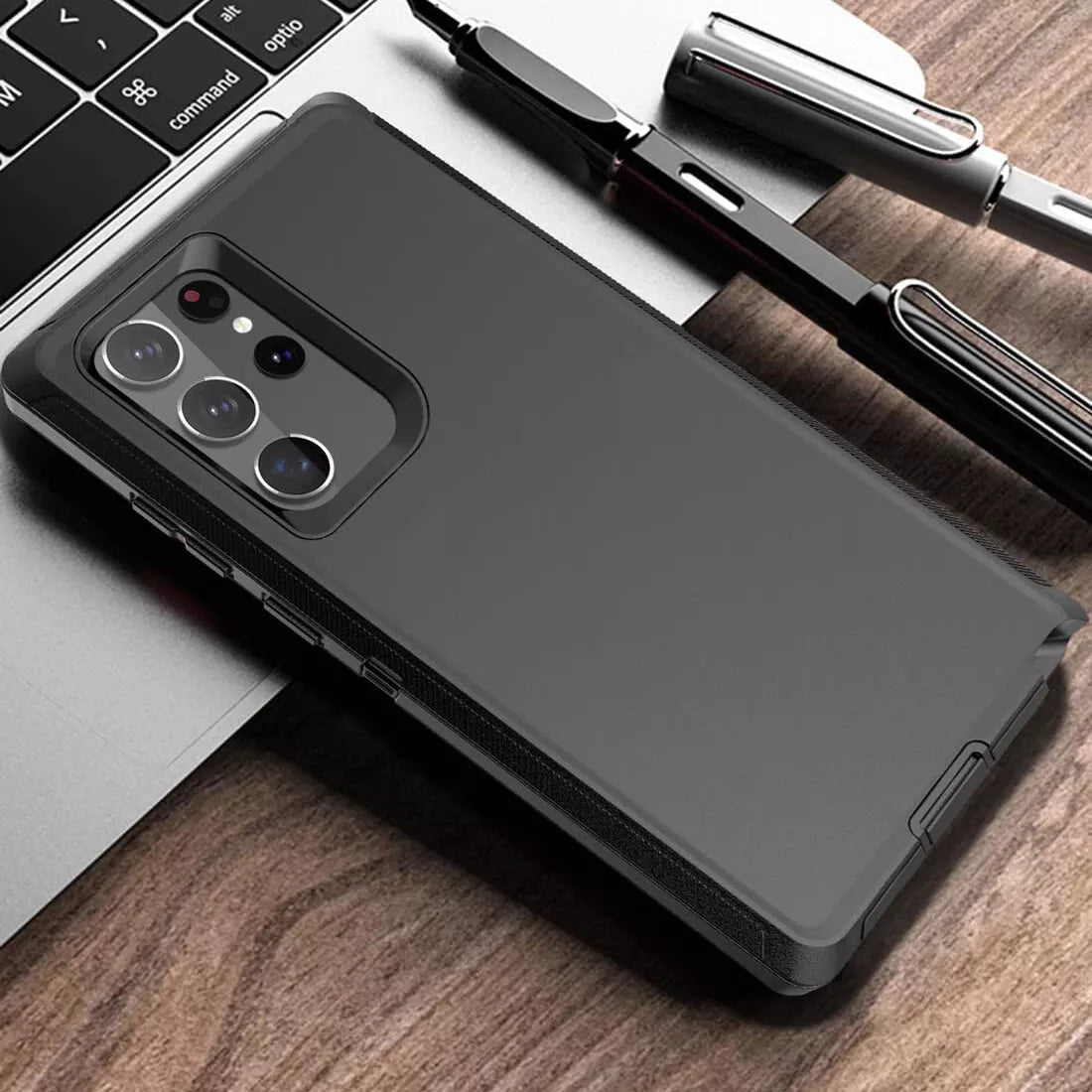 Heavy Duty Shockproof Case For Samsung Galaxy S25 S24 S23 S22+ Ultra + Belt Clip