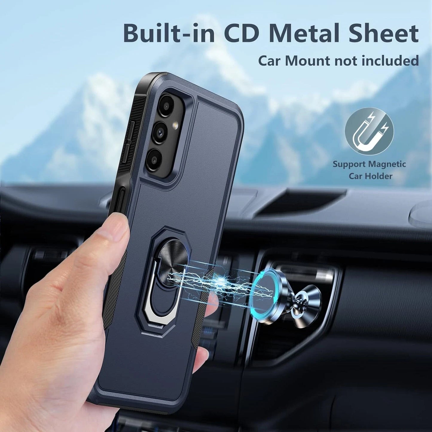 For Samsung Galaxy S25 Ultra Case S25/S24/S23/FE/ Phone Cover + Tempered Glass