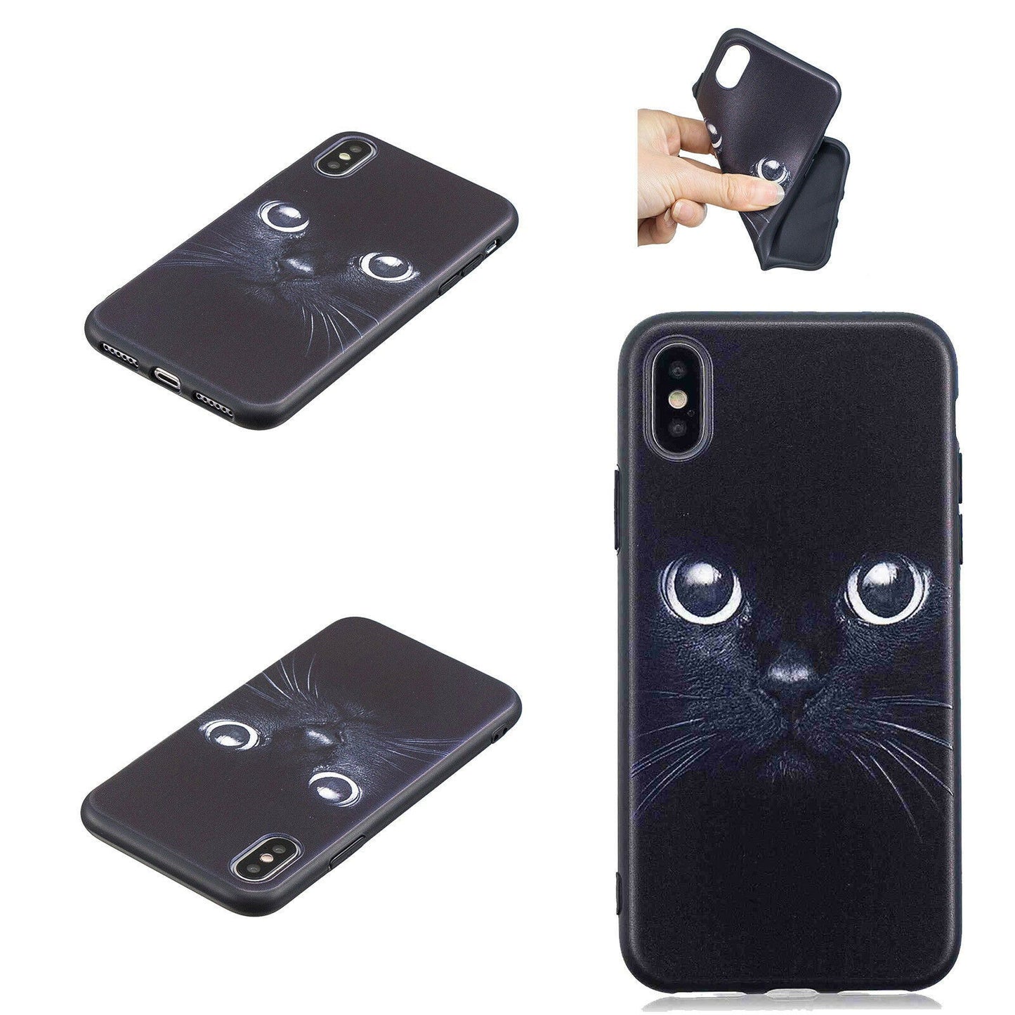 shockproof Silicone Painted Pattern Back Case For iPhone - carolay.co