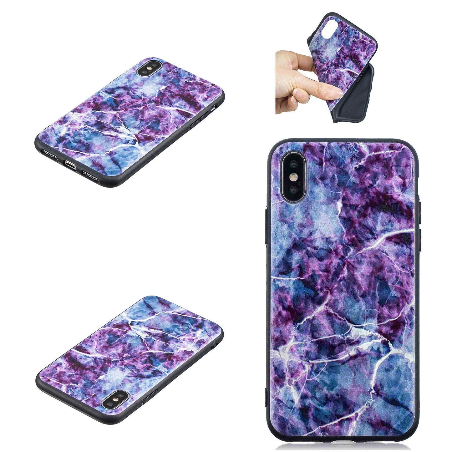 shockproof Silicone Painted Pattern Back Case For iPhone - carolay.co