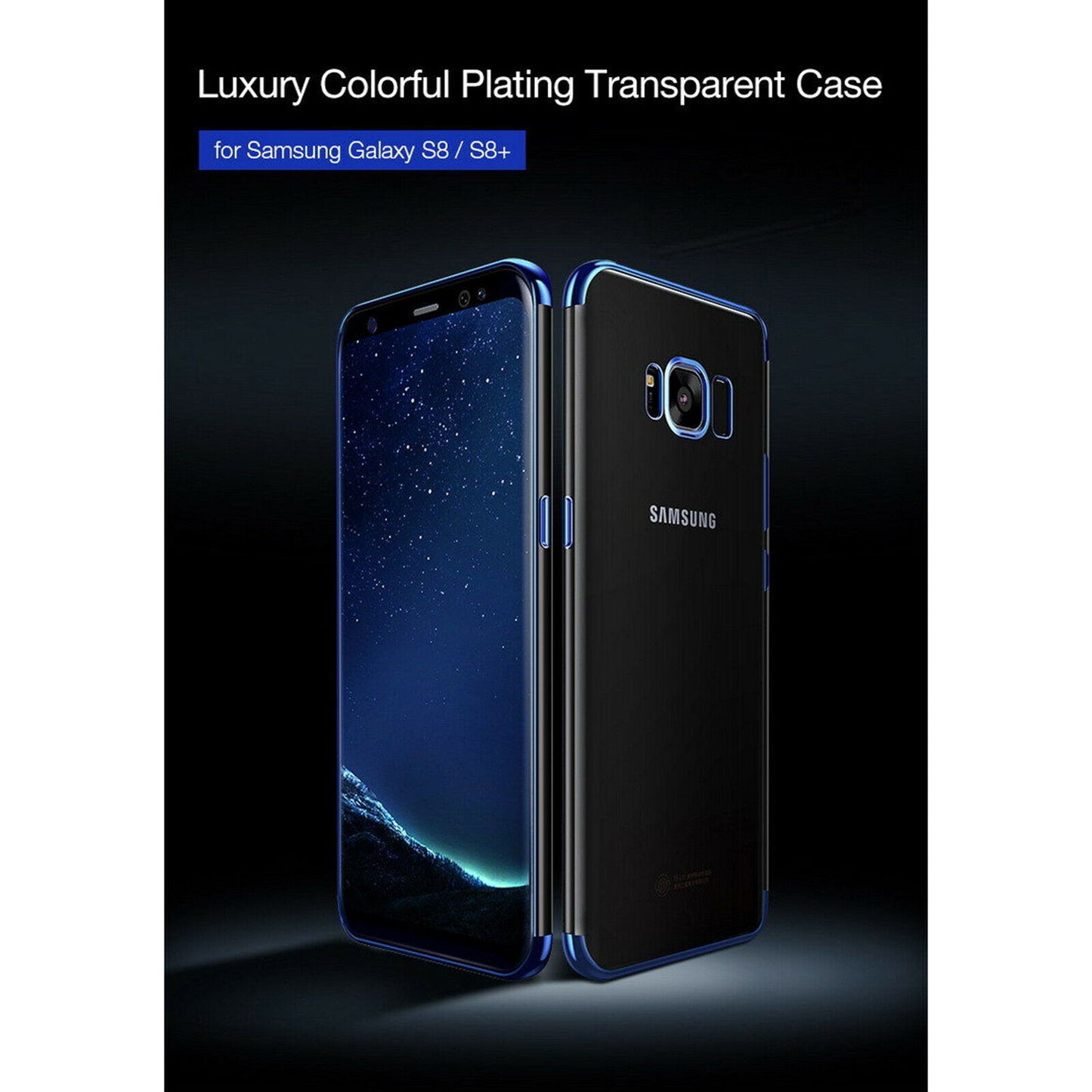 Plated Bumper Slim Clear Soft Case For Samsung - carolay.co