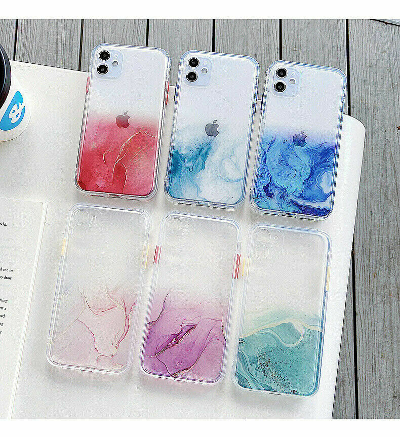 Bling Marble Clear Shockproof Cover for iPhone - carolay.co