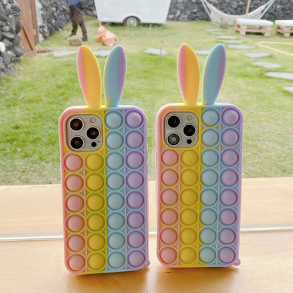 Cute 3D Case Push Bubble Silicone for iPhone