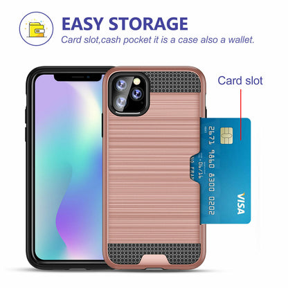 Shockproof Wallet Credit Card Pocket Holder Case For iPhone - carolay.co