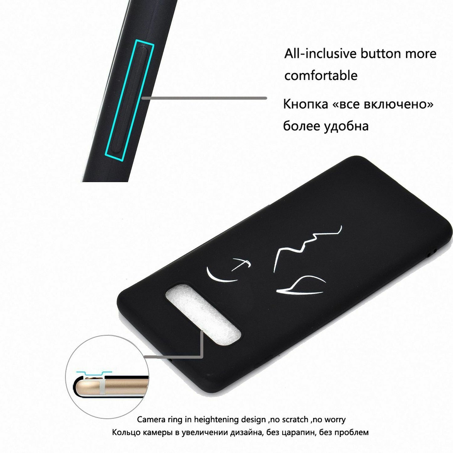 Soft Silicone Pattern Slim Back Case For Samsung Galaxy - carolay.co