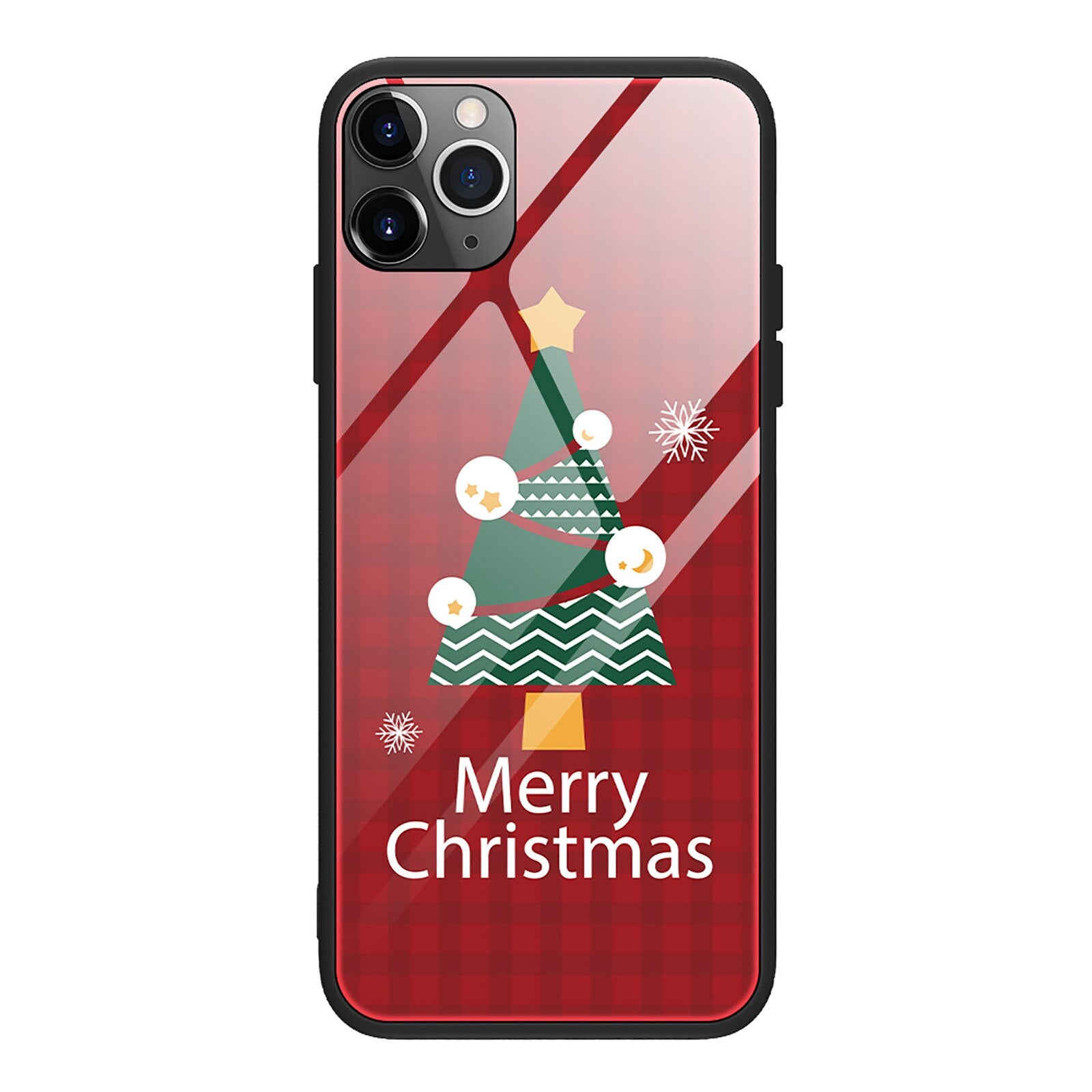 Christmas Case Silicone Glass Ultra Slim For iPhone - carolay.co