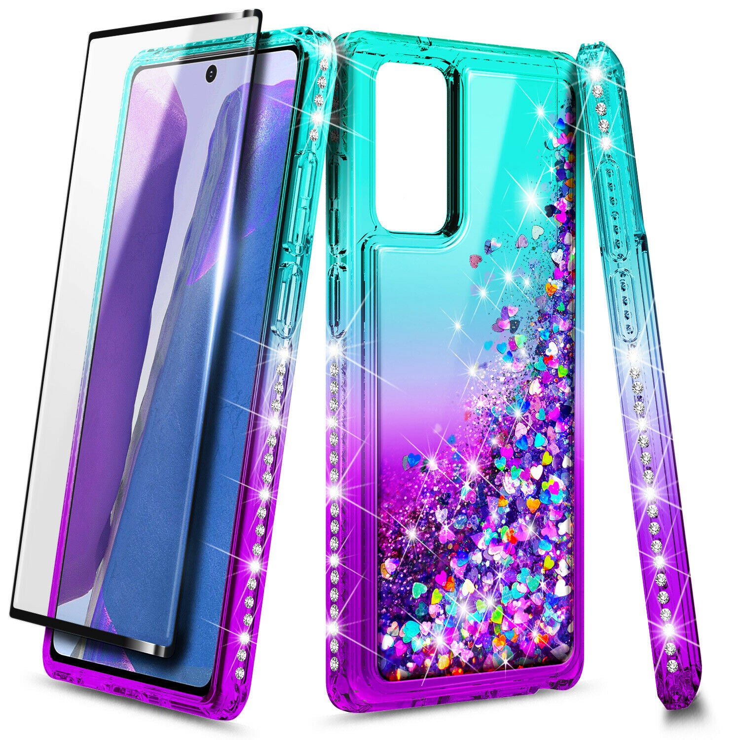 Liquid Glitter Cover for Samsung Galaxy S20 FE 5G Glass Protector - carolay.co