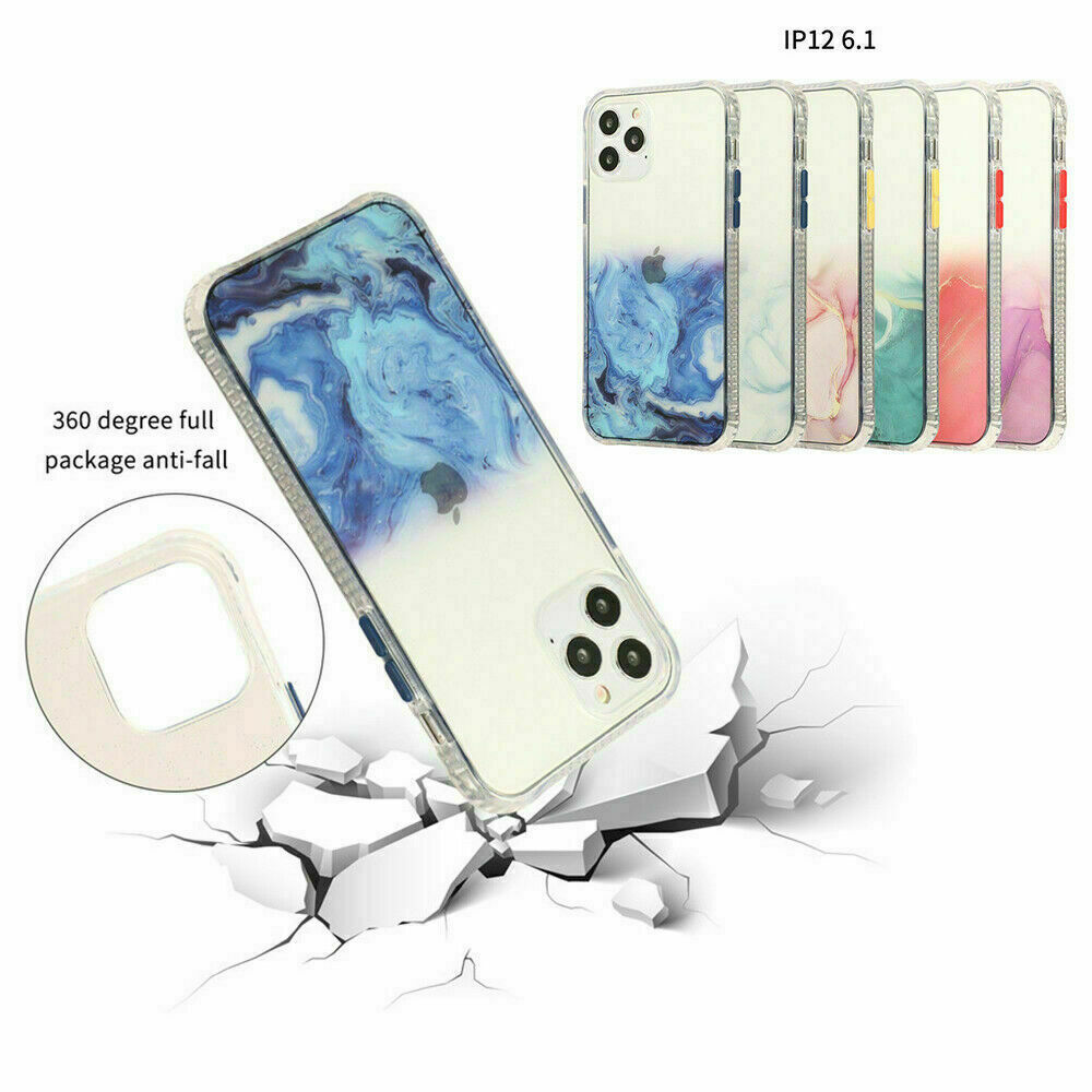 Bling Marble Clear Shockproof Cover for iPhone - carolay.co
