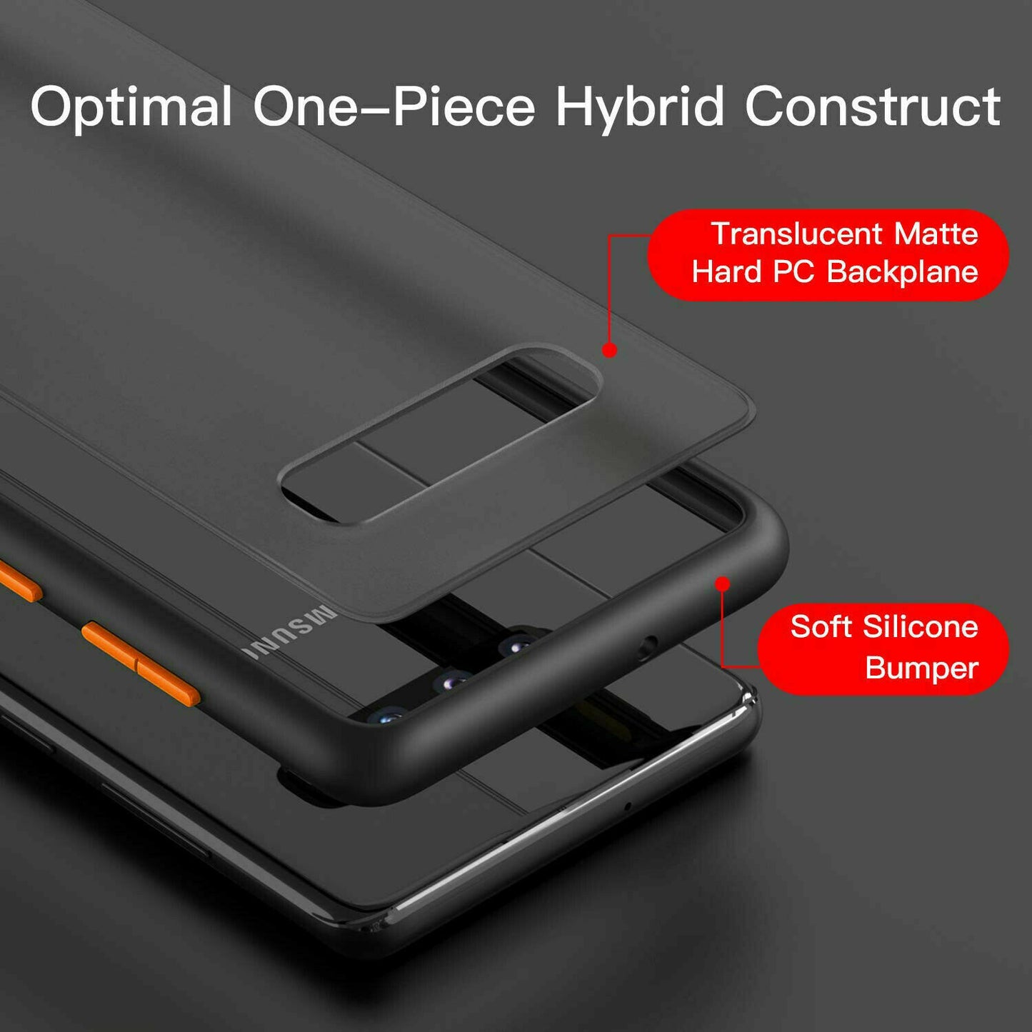 Matte Case Shockproof Bumper Hard for Samsung Galaxy - carolay.co