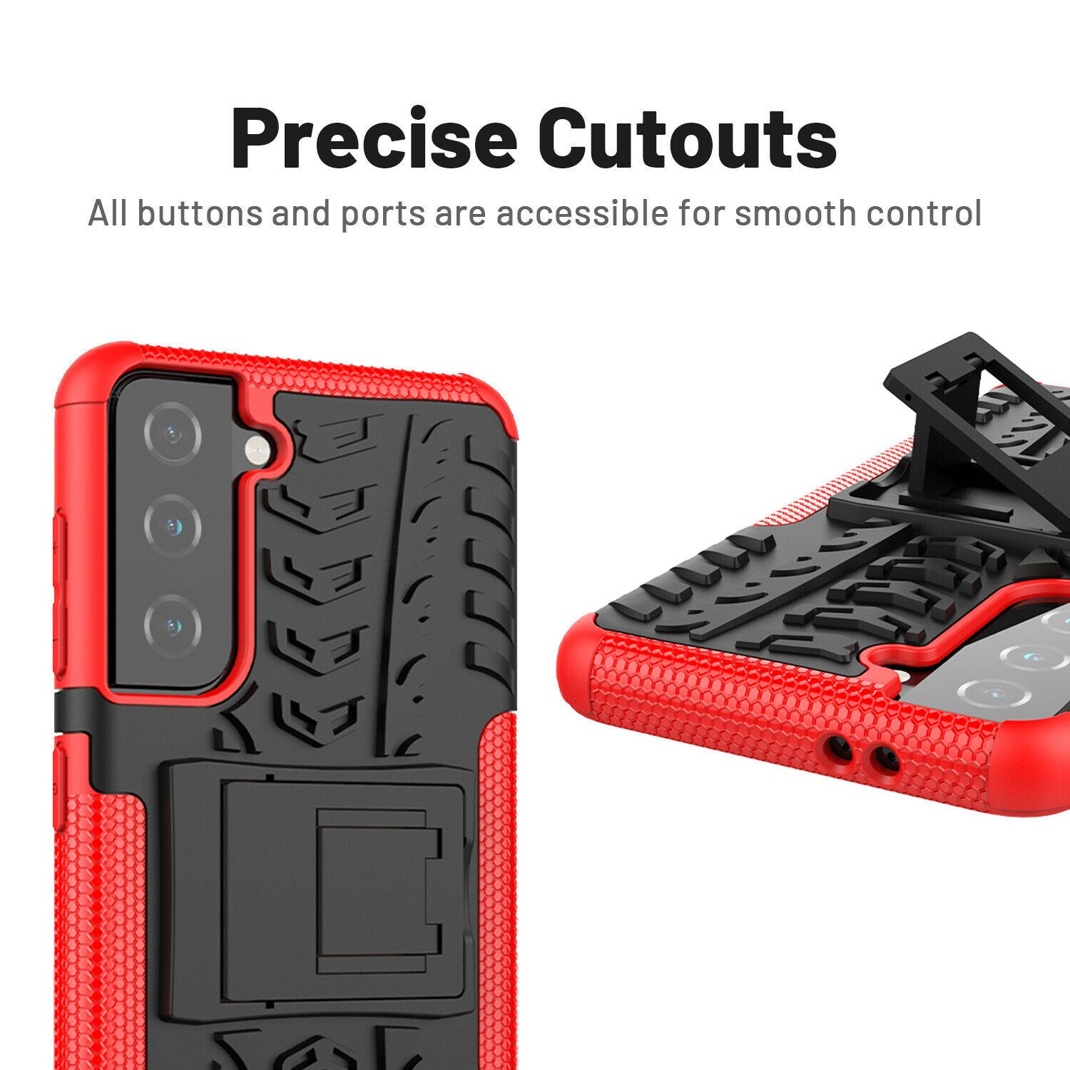 Rugged Shockproof Rubber Case for Samsung Galaxy S21/Plus/Ultra - carolay.co