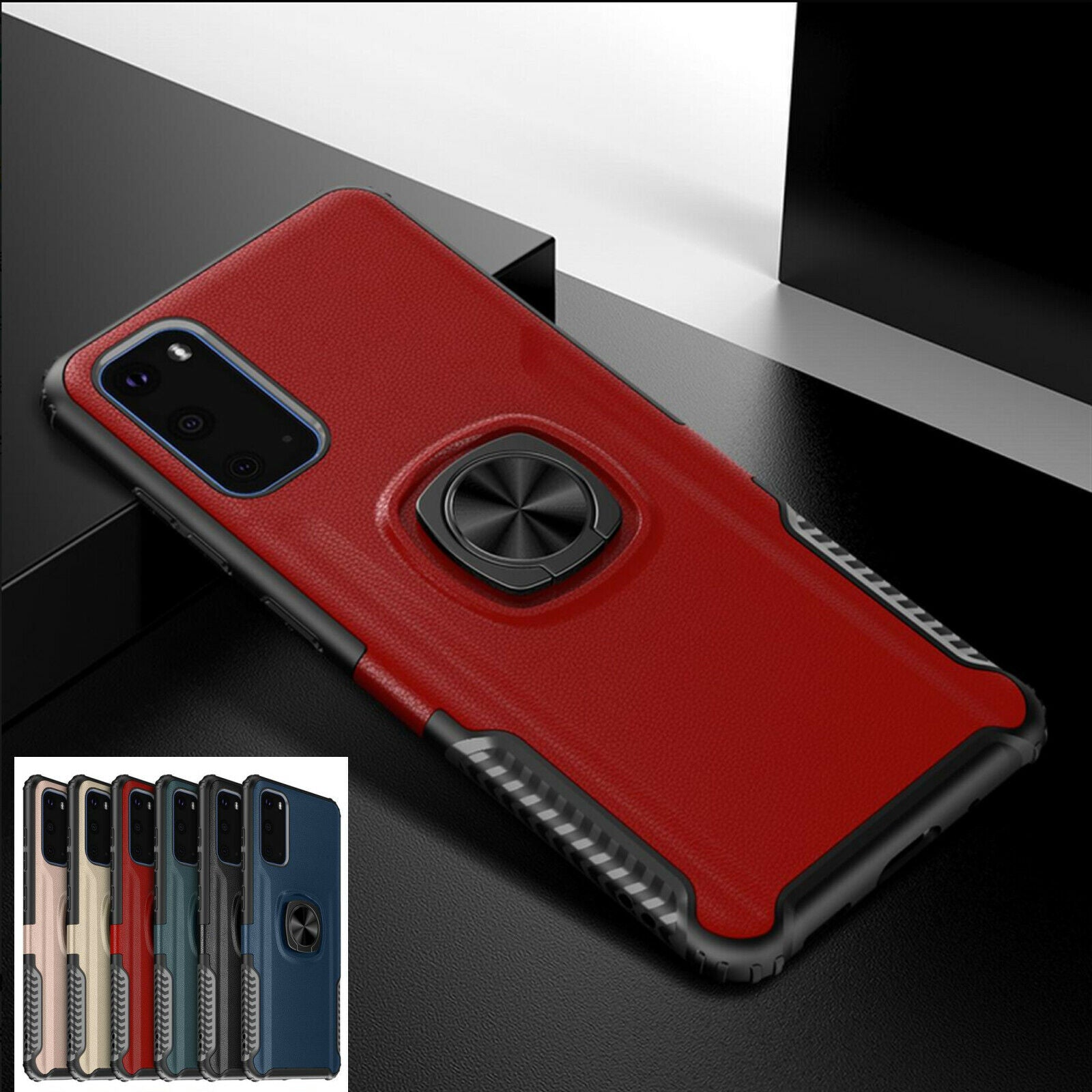 Shockproof Armor Case Ring For Samsung Galaxy - carolay.co