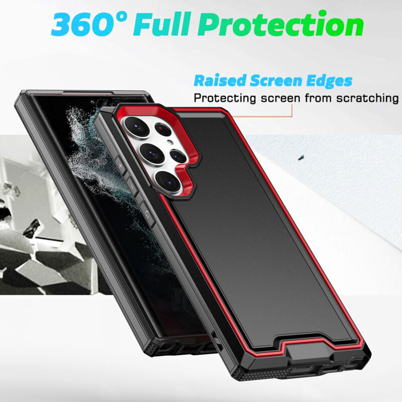 Carbon Fiber Dual-Layer Shockproof Case for Samsung Galaxy S23 Series