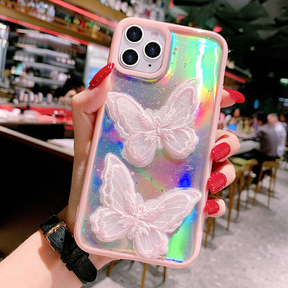Shockproof Bling Case Butterfly Lace for iPhone - carolay.co