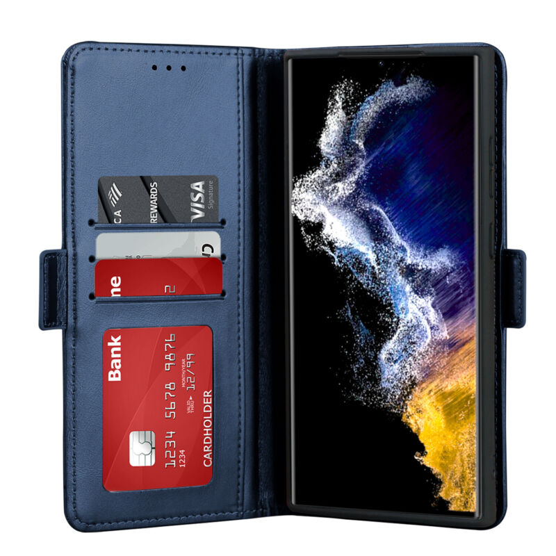 Shielding Flip Wallet Case with Card Slots Samsung S23