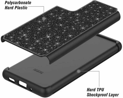 Hard Shiny Glitter Bling Case for Samsung S215G S21 Ultra
