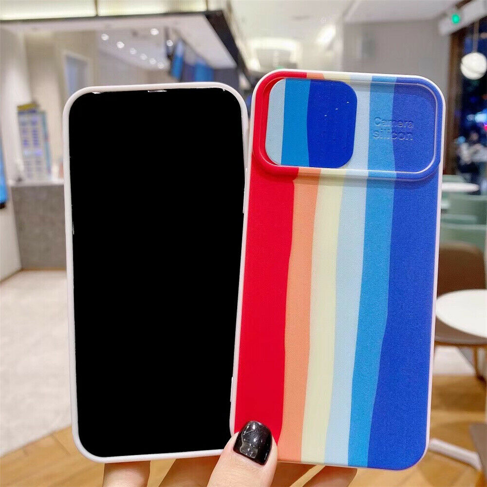 Liquid Silicone Rainbow Soft Case for iPhone