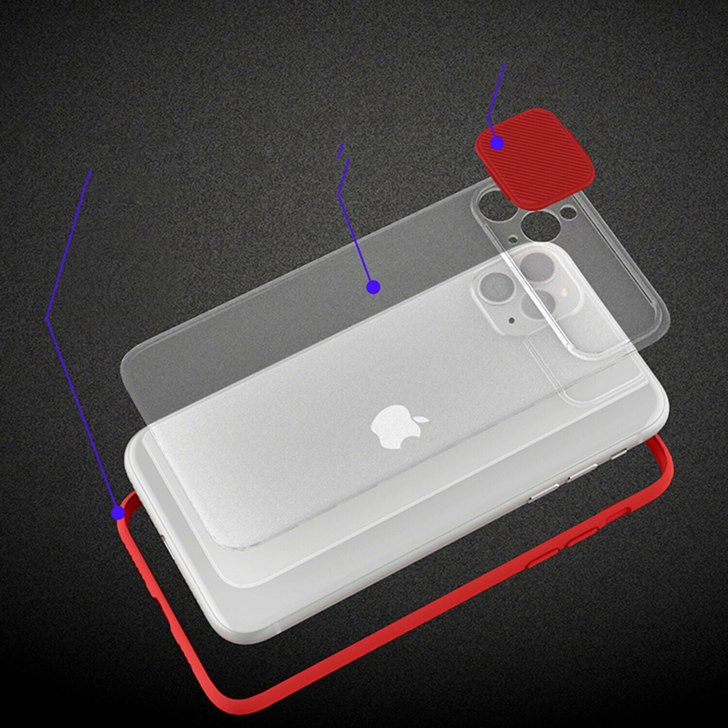 Hybrid Rubber Protector Phone Case For iPhone - carolay.co
