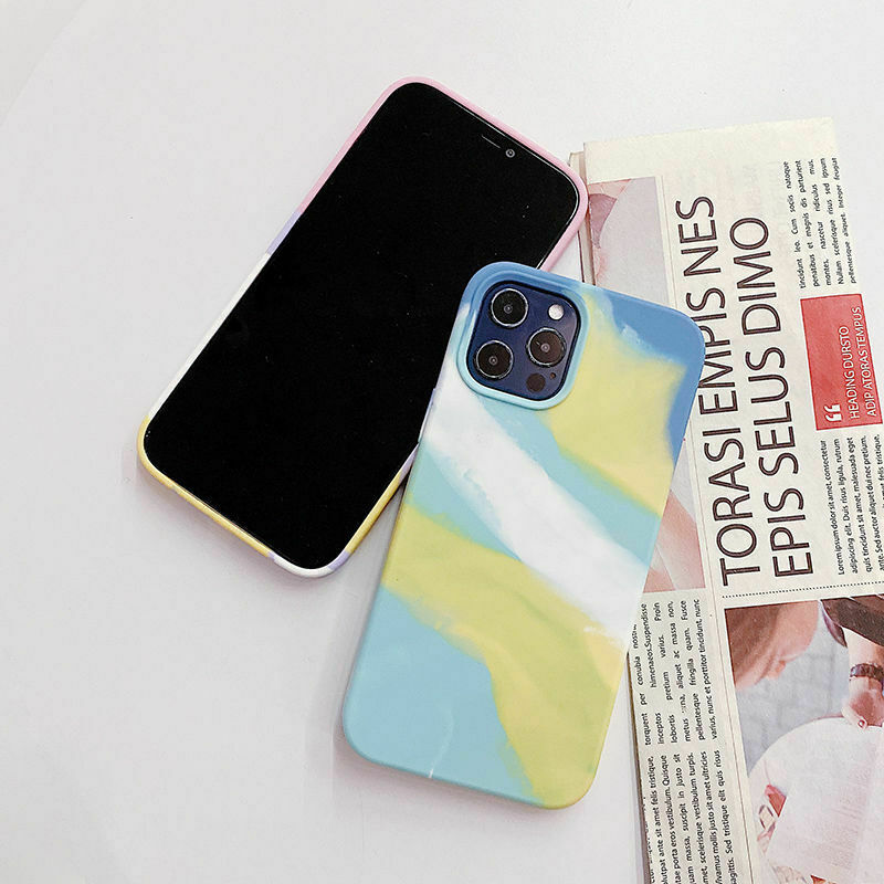 Rainbow Soft Liquid Silicone Case for iPhone