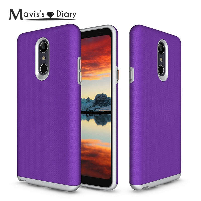Shockproof Cases For LG X Power 3 2018/Q Stylo 4 2018 Dual Layer Hybrid Armor - carolay.co phone case shop