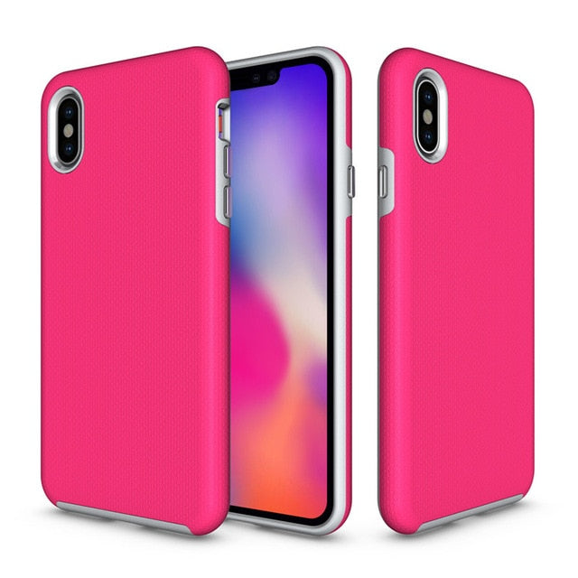 Shockproof Cases For LG X Power 3 2018/Q Stylo 4 2018 Dual Layer Hybrid Armor - carolay.co phone case shop