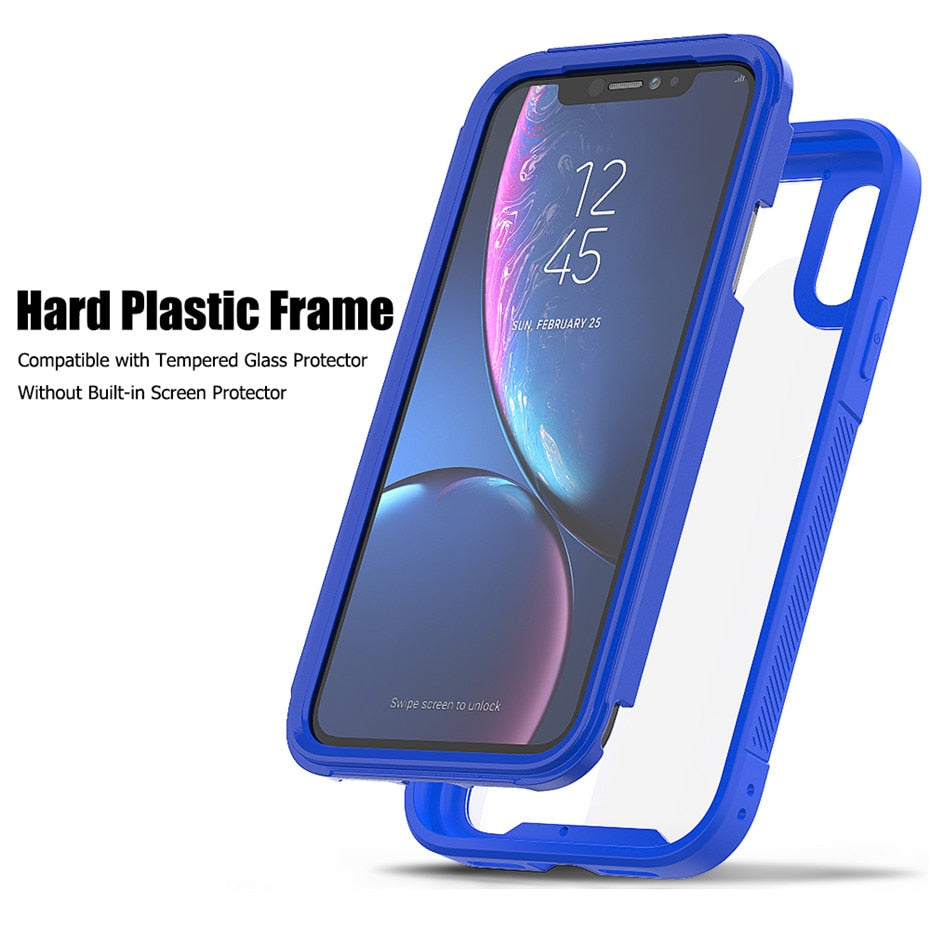 Phone Case For iPhone Hybrid Transparent Protection PC Back Cover - carolay.co