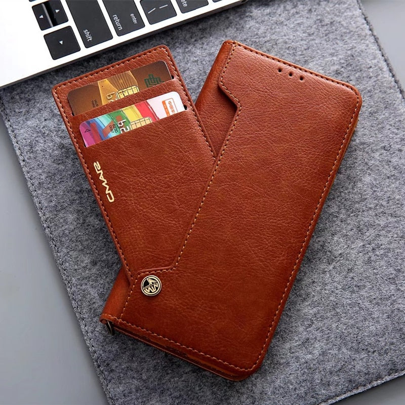 Leather PU Case Cover Flip Wallet for Samsung Galaxy - carolay.co phone case shop