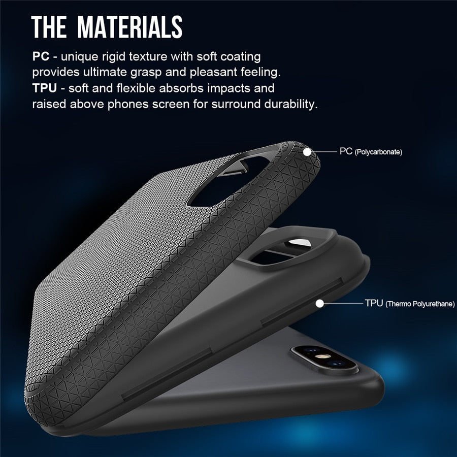 Shockproof Armor Phone Case For iPhone Heat dissipation TPU - carolay.co