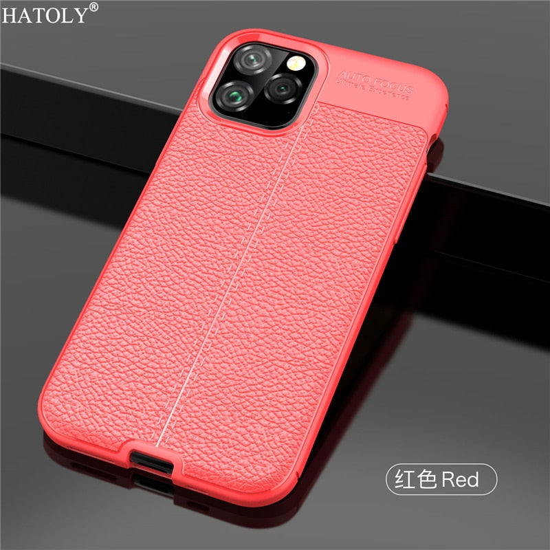 Shockproof Leather TPU Soft Cover For iPhone 11 Silicone - carolay.co phone case shop