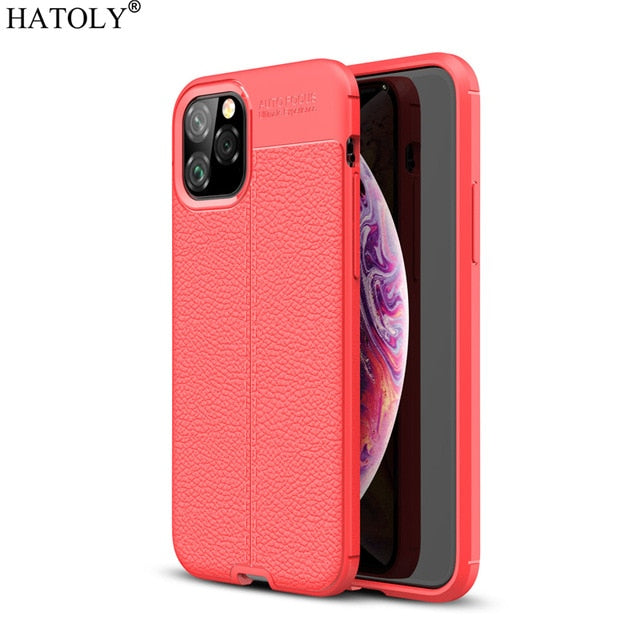 Shockproof Leather TPU Soft Cover For iPhone 11 Silicone - carolay.co phone case shop