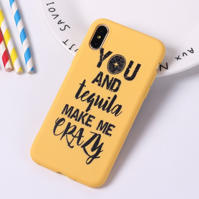 Graffiti Candy Color Back Cover Lovely Letter Quote Soft Phone Case  For iPhone 11 - carolay.co phone case shop