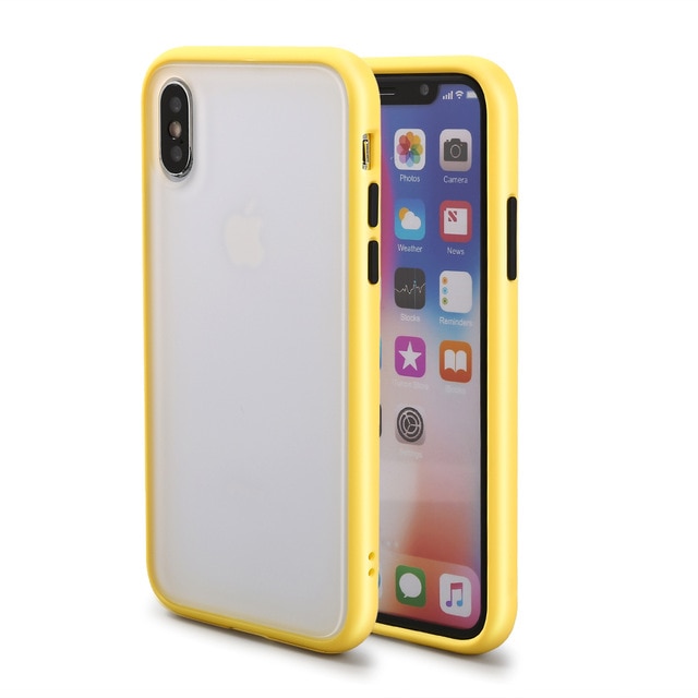 Silicone Frame Phone Case For iPhone Matte Protection Bumper - carolay.co phone case shop