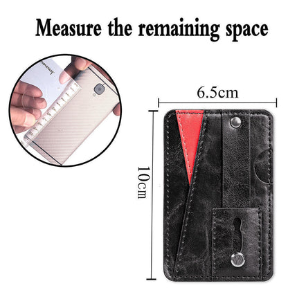 Universal mobile phone bracket with multifunctional leather wallet - carolay.co