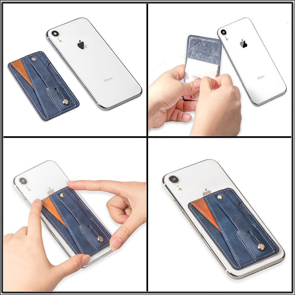 Universal mobile phone bracket with multifunctional leather wallet - carolay.co