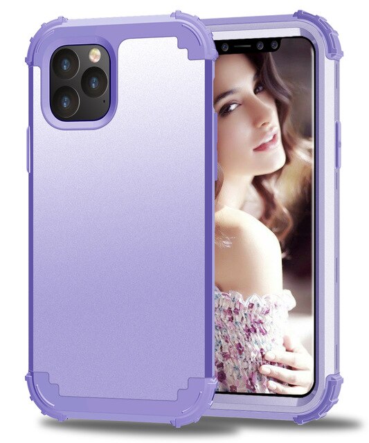 Shockproof Phone Case For iPhone - 3 Layers Hybrid Full Body Protect Anti-Knock Armor - carolay.co phone case shop