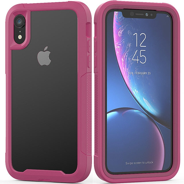 Transparent Anti-Scratch Protective Case Dual Layer Cover - carolay.co
