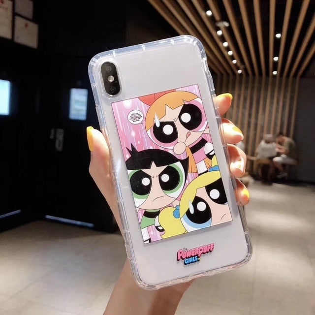 Cute Powerpuff Girls Policemen INS Phone Case Cartoon Cover - carolay.co