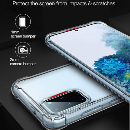 Fitted Case Transparent Shock Absorption Cover for Samsung S20 PLus - carolay.co