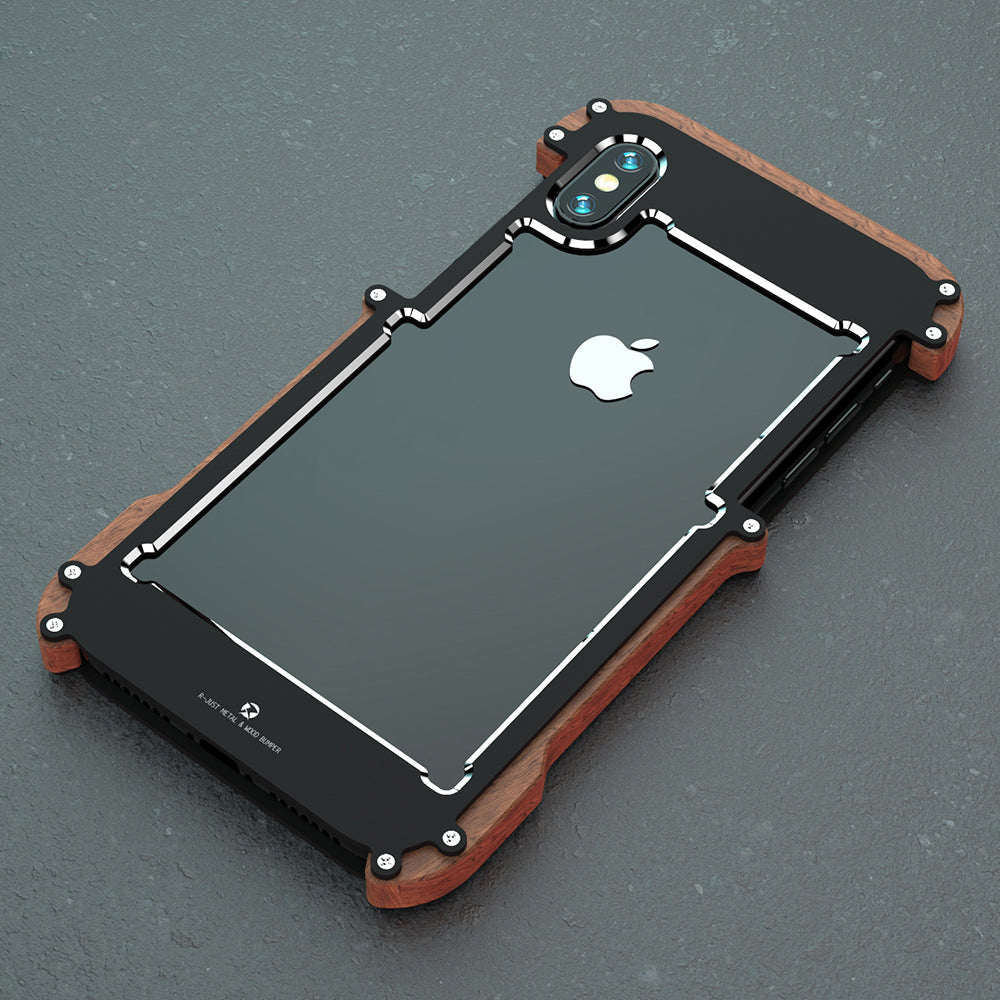 Hard Wood Metal Case for iPhone - carolay.co