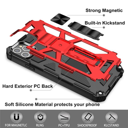 Shockproof Armor Kickstand Magnetic Ring Holder Case for iPhone - carolay.co