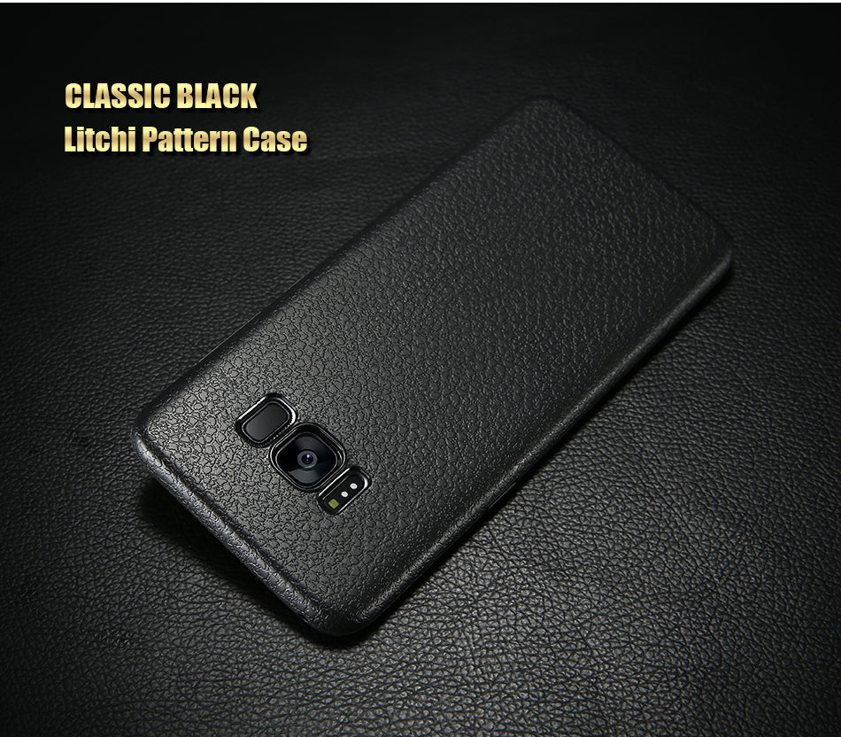 Ultra Thin Leather Skin Case For Samsung S8 S9 - carolay.co phone case shop